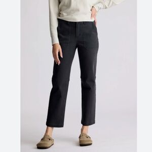 Free Fly Folly Twill Straight Leg Pant in Black Sand NWT